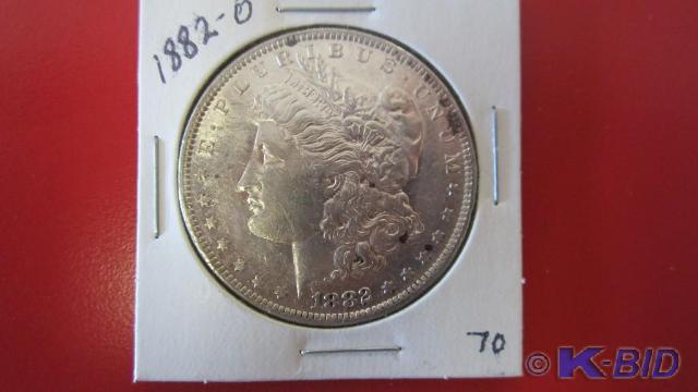 lot 70 image: 1882-O Morgan Silver Dollar