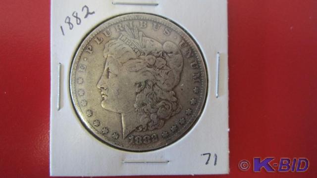 lot 71 image: 1882 Morgan Silver Dollar