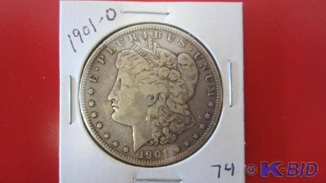 lot 74 image: 1901-O Morgan Silver Dollar