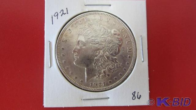 lot 86 image: 1921 Morgan Silver Dollar