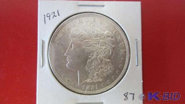 lot 87 image: 1921 Morgan Silver Dollar