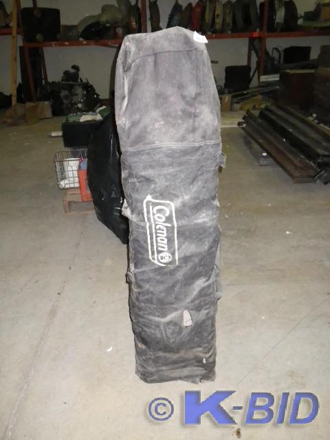 lot 17 image: 10 x 10 coleman pop up tent, used