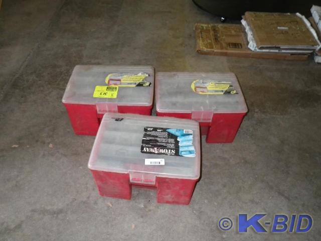 lot 42 image: 3 totes of misc hardware