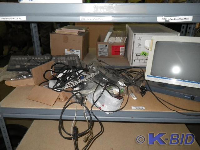 lot 56 image: shelf of computer parts