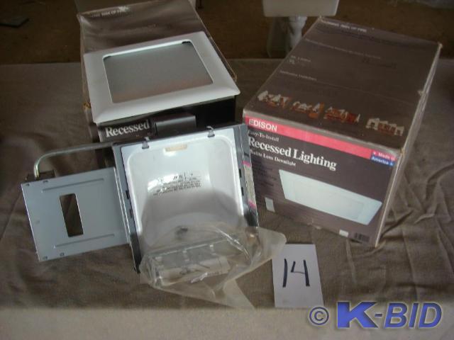 lot 14 image: 2 Edison Albalite lense downlight E...