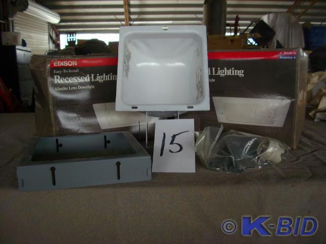 lot 15 image: 2 Edison Recessed Cans