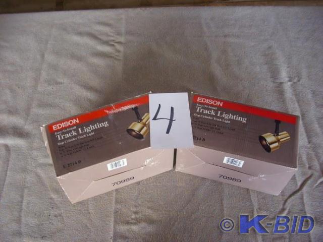 lot 4 image: 2 Edison step cylinder lights #E271...