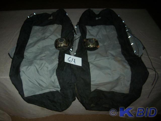 lot 64 image: 2 seat covers and 2 - 70W Pioneer S...