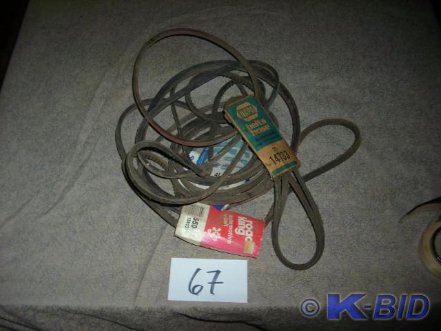 lot 67 image: lot of V-Belts