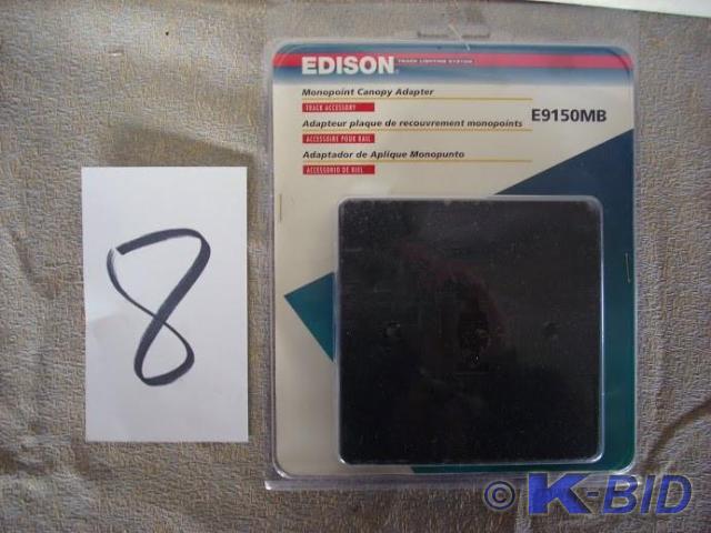 lot 8 image: 13 Edison Monopoint canopy adapter ...