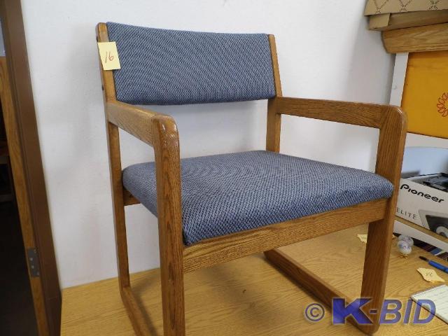 Oak Chair - BlueGrey color