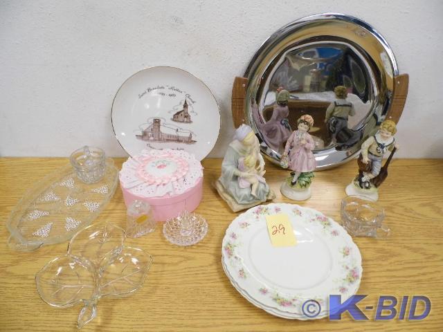 Lot of misc with Tray, plates and f...