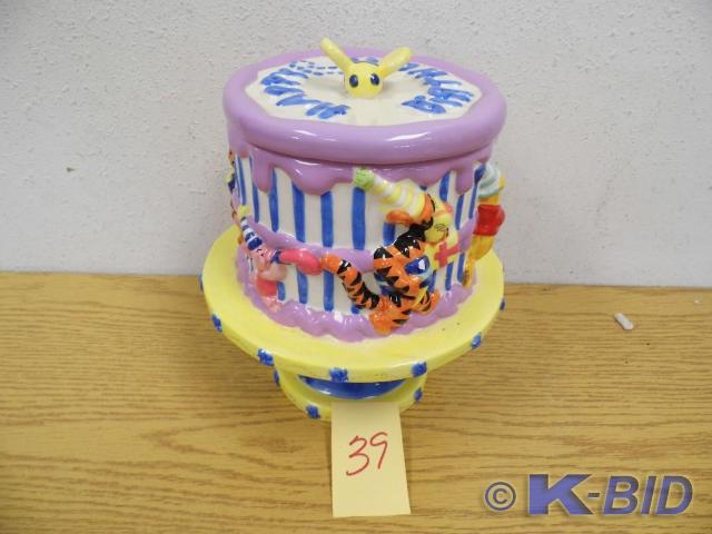 Winnie The Pooh birthday cookie jar