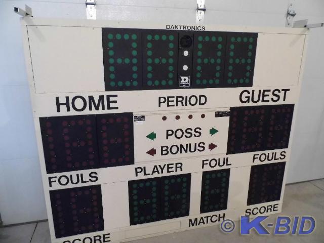 lot 9 image: Daktronics Scoreboard with protecti...