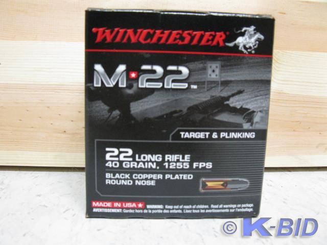Winchester .22 ammo, 500 rounds, M2...