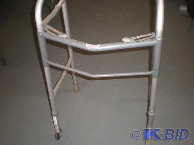 Folding walker on wheels, for easy ...
