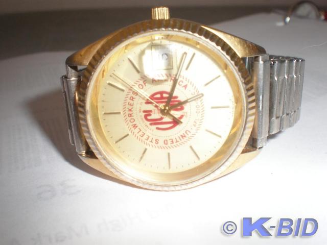 Steel workers of America watch.