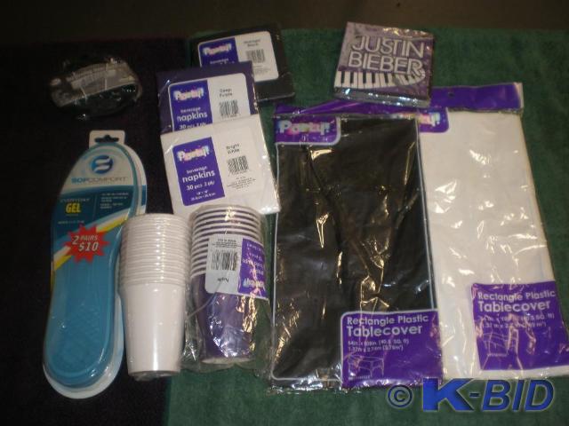 Various NEW items.  Party supplies....