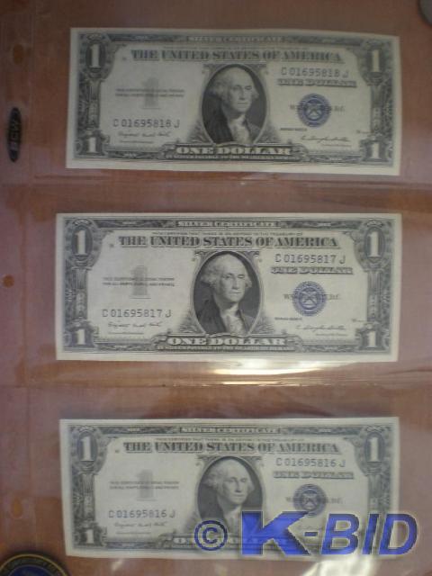 (3) 1935G  uncirculated  consecuti...
