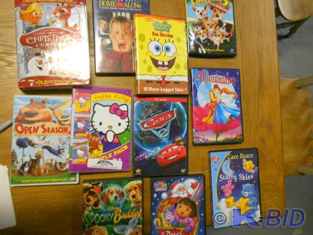 lot 20 image: DVD Movies ( 12 count ).  Kids coll...