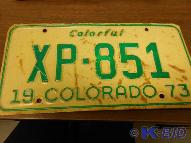 lot 1 image: 1973 VintageAntique License Plates...