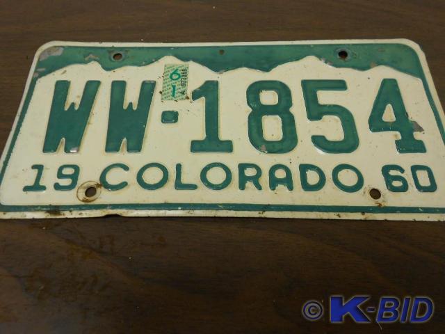 lot 16 image: 1960 VintageAntique License Plates...