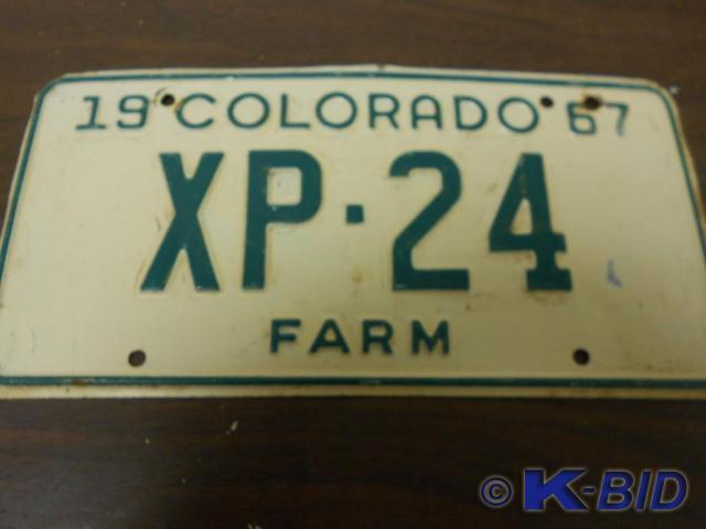 lot 28 image: 1967 VintageAntique License Plates...