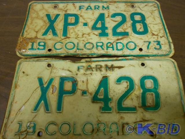 lot 3 image: 1973 VintageAntique License Plates...