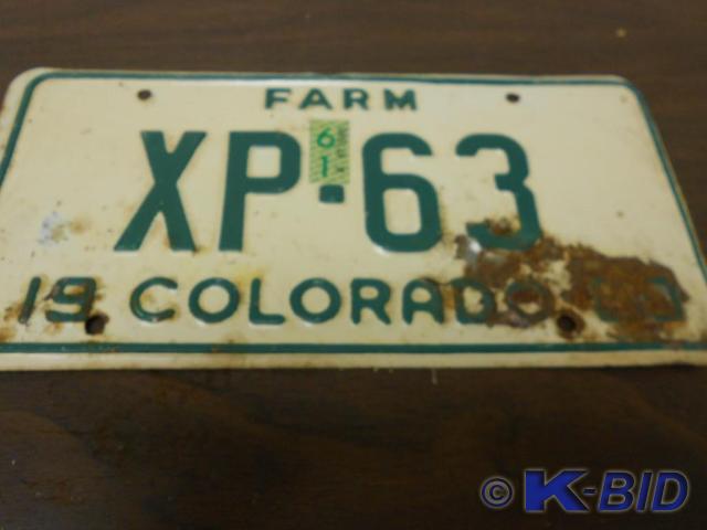lot 4 image: 1960 VintageAntique License Plates...