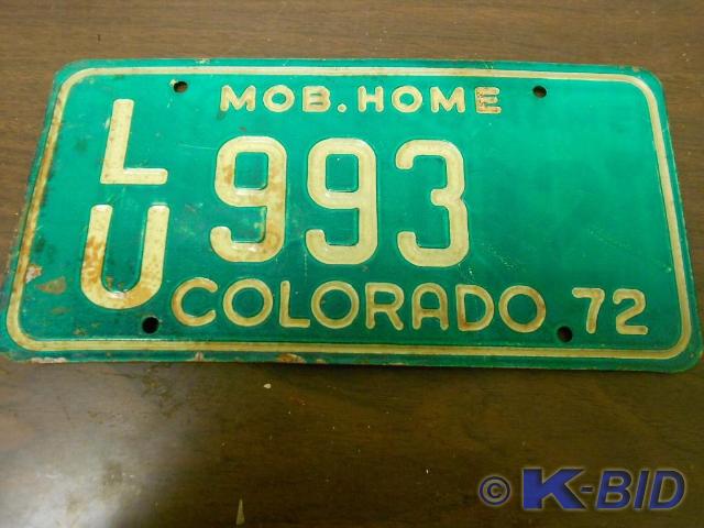 lot 41 image: 1972 VintageAntique License Plates...