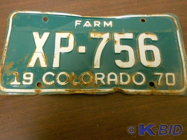 lot 44 image: 1970 VintageAntique License Plates...