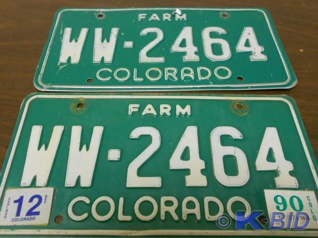 lot 5 image: 1990 VintageAntique License Plates...