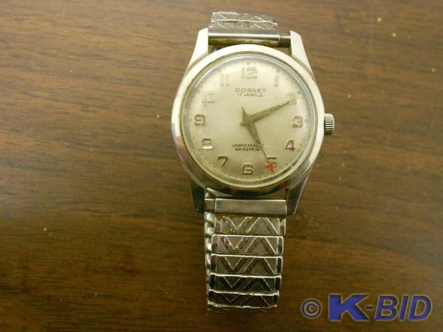 lot 50 image: Stainless Steel Dorset 17 Jewels Wa...