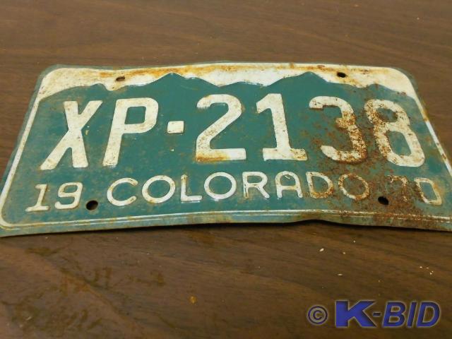 lot 6 image: 1970 VintageAntique License Plates...