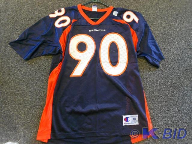 Denver Broncos blue Jersey.  Neil S...