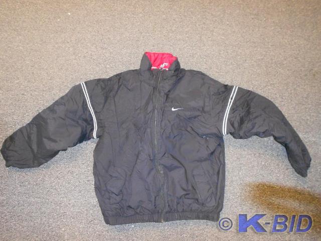 Black zip up Nike Jacket.  Size L