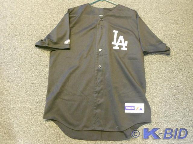 Los Angeles Dodgers black jersey.  ...