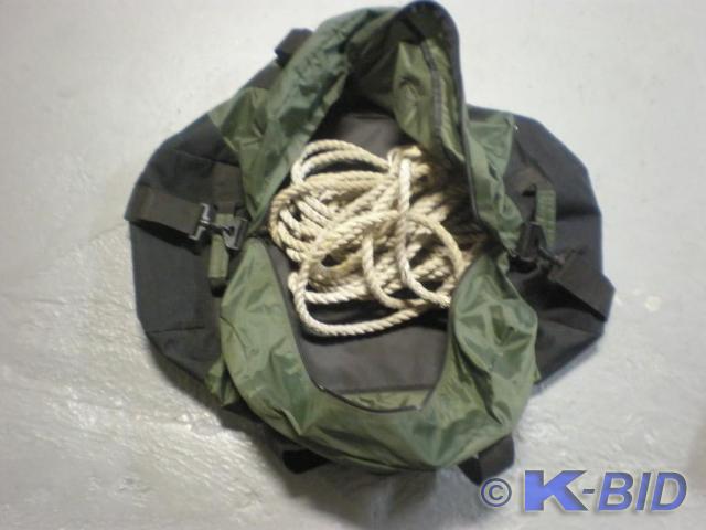 Duffle Bag and Rope.