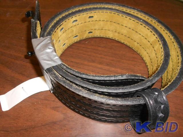 All Black leather Deputys belt.