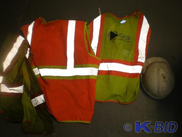 lot 56 image: Glo Wear Jackets and Hard Hat.