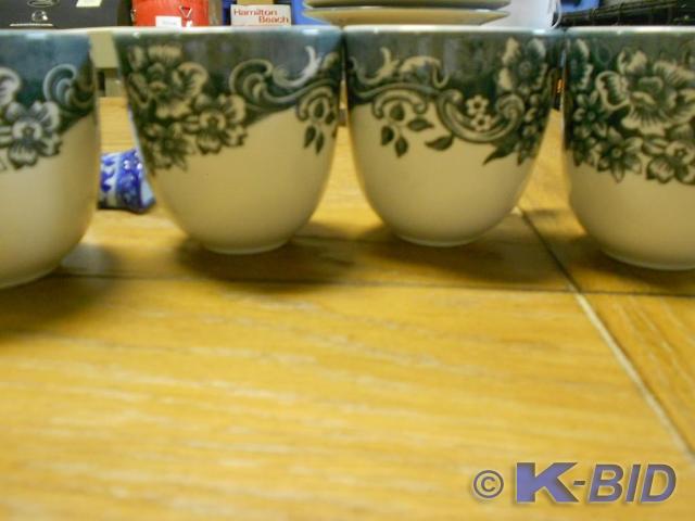 12 pieces of Staffordshire china.