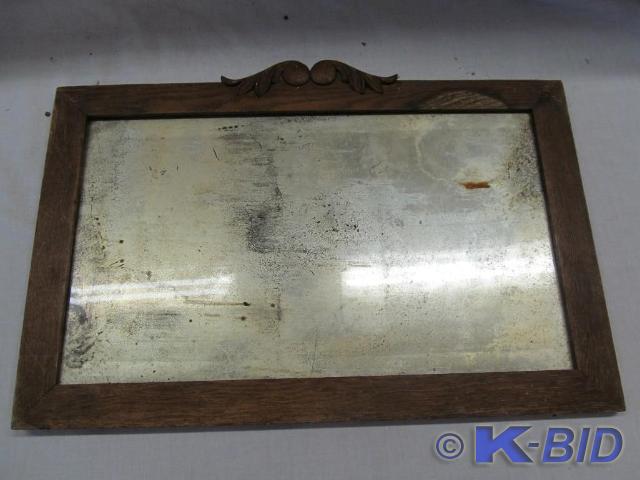 lot 147 image: Vintage Framed Mirror 27 x 17