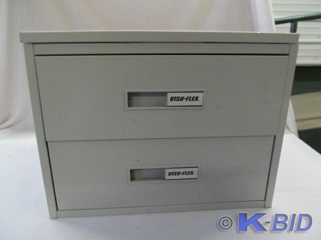 lot 156 image: Visu-Flex Heavy Duty File Cabinet &...