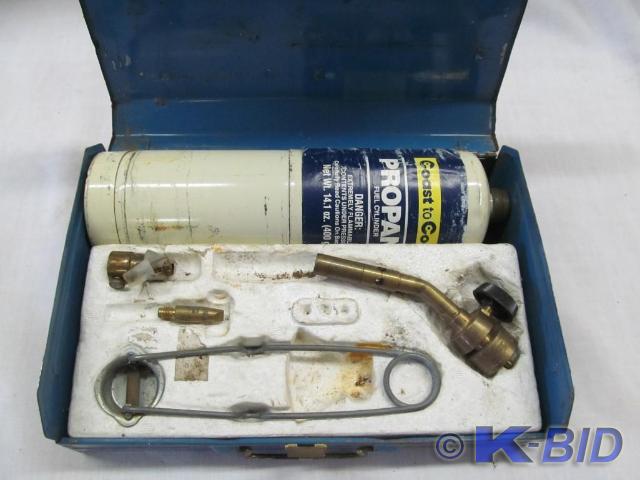 lot 157 image: Propane Torch in Metal Box