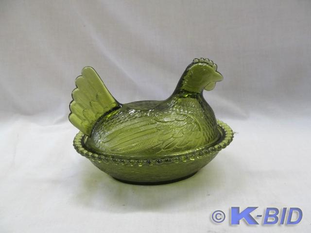 lot 164 image: Green Hen on a Nest