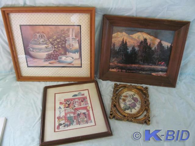 lot 231 image: Group of Wall Decor with 1 Being a ...