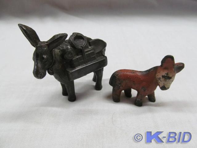 lot 30 image: Small Donkey Bronze 2 12 and Smal...