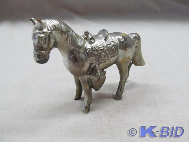 lot 31 image: Small Silver Bronze Horse 3