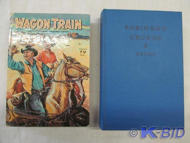 lot 37 image: 2 Books - Wagon Train 1959, Robinso...