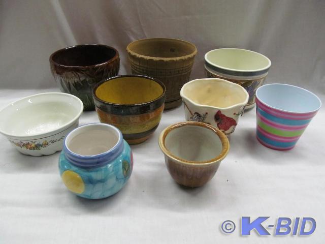 lot 7 image: Assortment of Planters, Ceramic and...